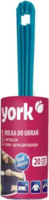 Ролик-щетка липкий для чистки одежды, York