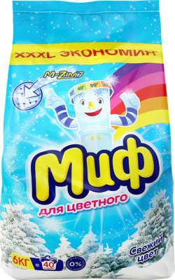 Порошок, Миф 6 кг, для стирки