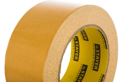 KALAM.KZ - Лента клейкая 50ммх25м, двухсторонняя на тканевой основе Stayer "Profi"