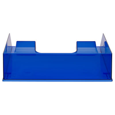 KALAM.KZ - Лоток горизонтальный А4, синий тонированный Стамм Фаворит