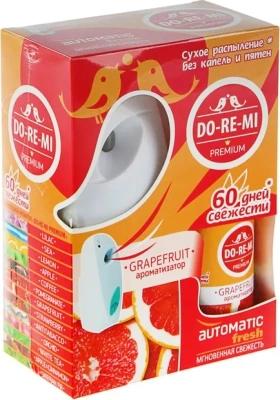 Освежитель воздуха 250мл, До-Ре-Ми премиум automatic осн. блок "Грейпфрут фреш"с 2мя.бат