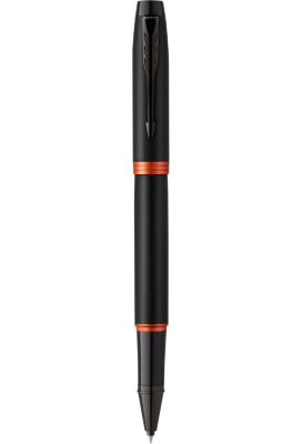 Ручка роллерная Parker IM Professionals Flame Orange BT, 0,8 мм F, черная, 2172945