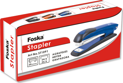 KALAM.KZ - Степлер №24/6-26/6, 1-20л, металл Foska