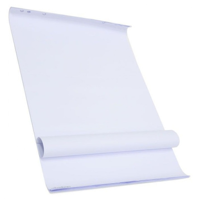Бумага для флипчарта 60х90см, 80гр, 20л, белая неразлинованная