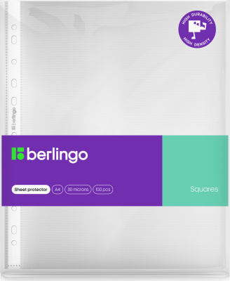 Файл прозрачный A4, 0,060мм Berlingo "Mirror"