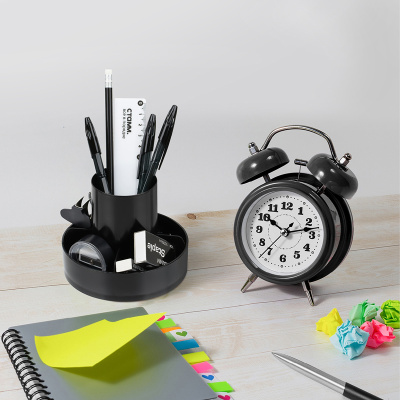 KALAM.KZ - Подставка для канц. принадлежностей, Метеор, черный, пластик Стамм