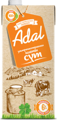 Молоко 0,925л, 6,0 % ADAL