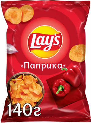 Чипсы LAYS картофельные паприка 140 г