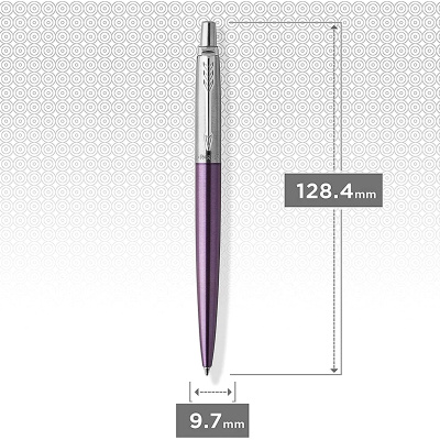 KALAM.KZ - Ручка шариковая Parker Jotter Victoria Violet Chrome CT, 1,0 мм М, синяя 1953244