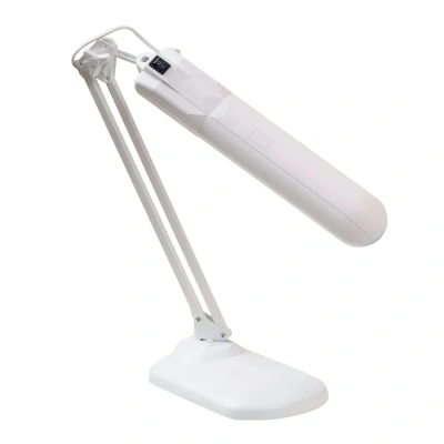 Лампа на подставке люминисцентная, 11Вт, 70см., белая Дельта