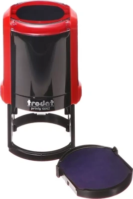 Оснастка круглая d42мм, для штампа 4642 с подушкой, красная Trodat с крышкой