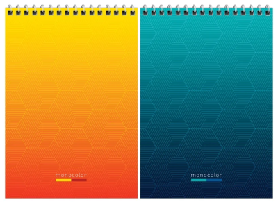 Блокнот 60л, А5 на спирали, тв.обл, ArtSpace "Моноколор. Simple modern"