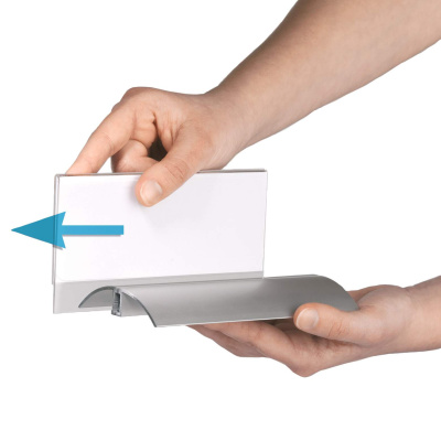 KALAM.KZ - Указатель настольный, 61x150мм, с подставкой, прозрачный Durable