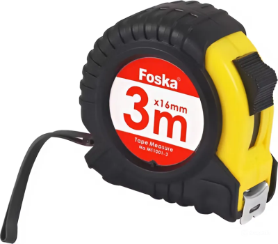 Рулетка 3м., с фиксатором, Foska
