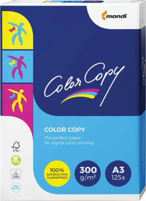 Бумага белая Color Copy А3, 300гр, 125л, матовая, без покрытия