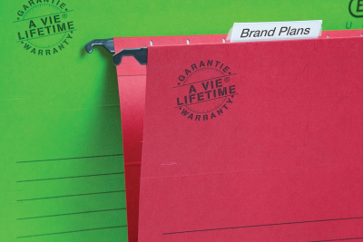 KALAM.KZ - Папка подвесная A4(240x310(330)мм), 225гр, красная Hamelin