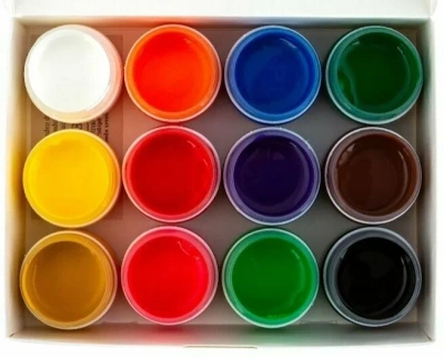 KALAM.KZ - Гуашь 12 цветов, 20 мл.набор, картонная коробка Невская Палитра ЗХК "Я-художник"