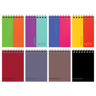 Блокнот 40л, А7 на спирали, тв.обл, ArtSpace "Моноколор. Classic"