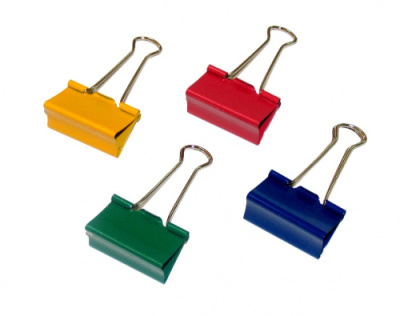 Зажим 51мм, для бумаги, цветной Epene