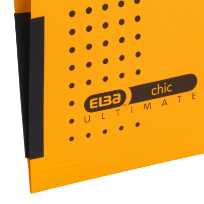 KALAM.KZ - Папка подвесная A4(240x318x6мм), 230гр, боковой ограничитель, желтая Hamelin