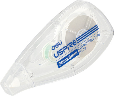 Корректирующий роллер, 5ммx20м, корпус прозрачный, Deli