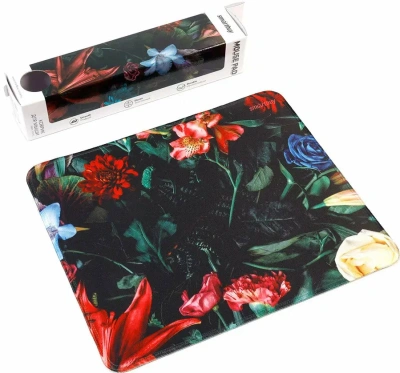 Коврик для мышки Smartbuy Flowers S-size 380х230х3 мм резиновая основа+тканевая поверхность