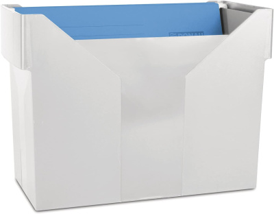 Картотека для подвесных папок, А4, 160x365x250мм, переносная, серая Donau