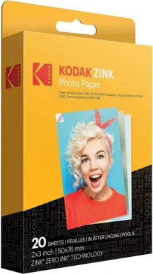 Фотобумага для портативного фотопринтера 2х3 Kodak ZINK 20 шт