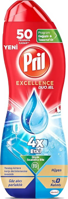 Средство для посудомоечных машин 1,094мл, "Pril" 50 цикл х 10 Экселленс гель, обезжириватель 