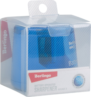 KALAM.KZ - Точилка электрическая , 1 отверстие, с контейнером, ассорти. Berlingo "RoundX" 
