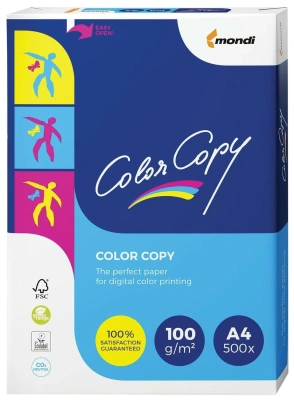 Бумага белая Color Copy А4, 100гр, 500л, матовая, без покрытия