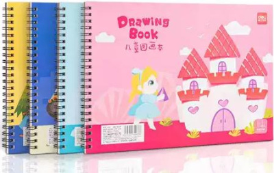 Альбом для рисования 30л, "Ассорти", А4, на спирали Deli